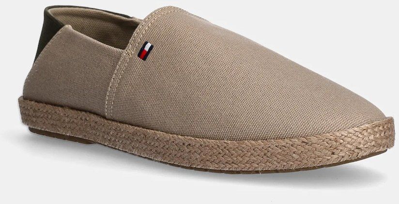 Espadrilky Tommy Hilfiger HILFIGER ESPADRILLE CORE TEXTILE zelená farba, FM0FM05353