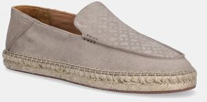 Semišové espadrilky BOSS Madeira béžová farba, 50541781