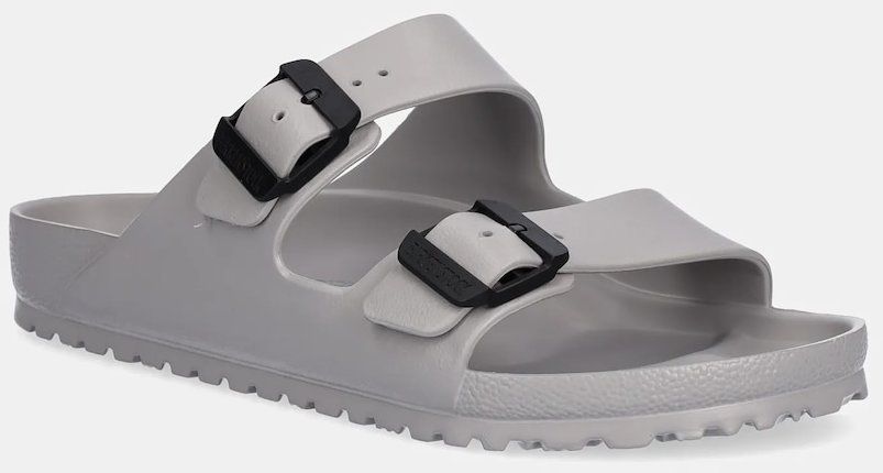 Šľapky Birkenstock Arizona Stealth Buckle EVA pánske, šedá farba, 1029791
