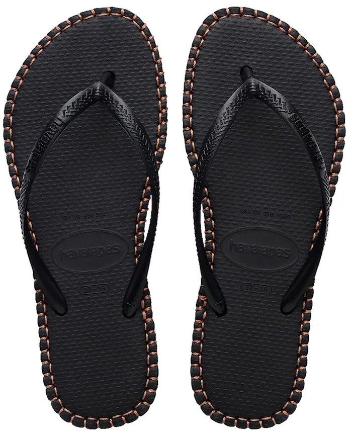 Šľapky Havaianas SLIM FLATFORM dámske, čierna farba, 4149928.0090