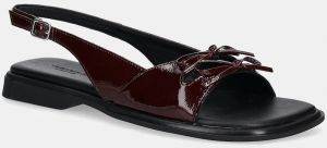 Kožené sandále Vagabond Shoemakers IZZY dámske, bordová farba, 5913-160-38