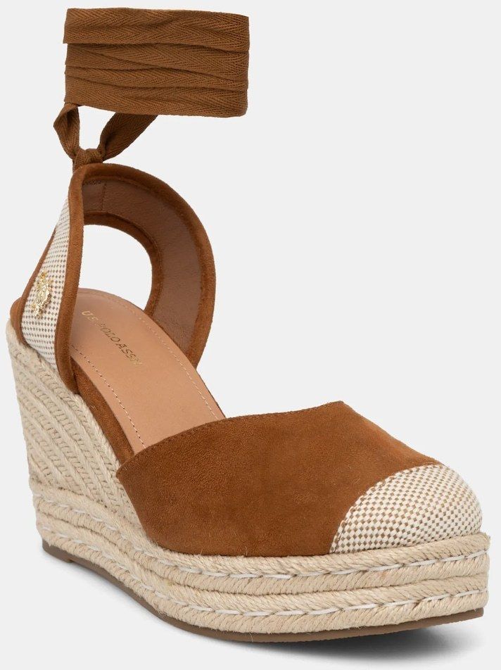 Espadrilky U.S. Polo Assn. STEFY hnedá farba, na kline, STEFY001W/5HT2