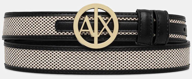Obojstranný opasok Armani Exchange čierna farba, XW000964 AF12581