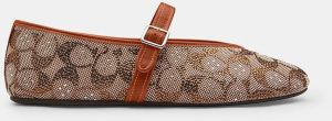 Baleríny Coach Sculpted C Soft Mary Jane hnedá farba, CBP01