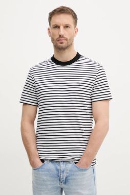 Bavlnené tričko Calvin Klein Jeans pánske, čierna farba, jednofarebné, J30J326683