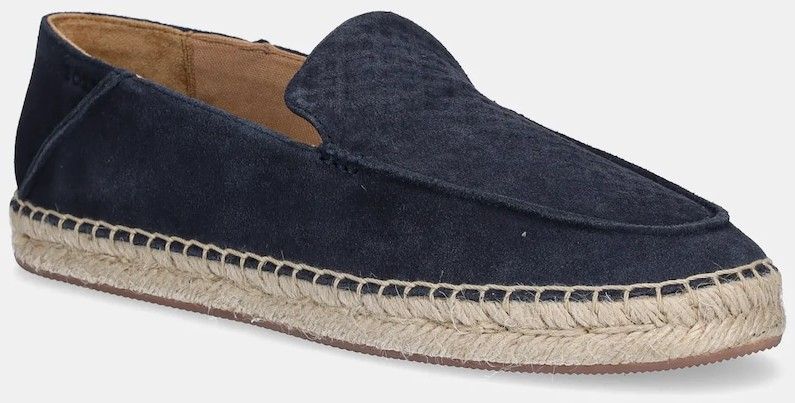 Semišové espadrilky BOSS Madeira tmavomodrá farba, 50541781