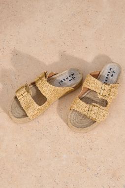 Šľapky Manebi Nordic Sandals dámske, béžová farba, V 2.8 R0