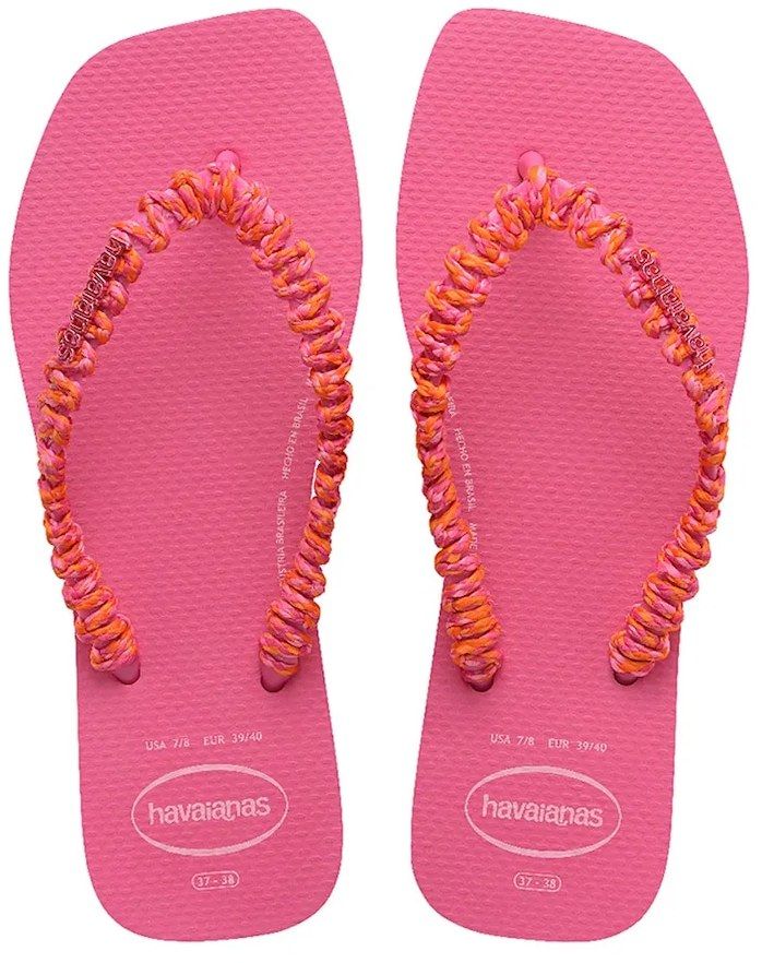 Šľapky Havaianas SLIM SQUARE BOHO ružová farba, 4149945.5784