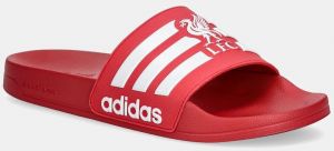 Šľapky adidas Adilette Shower Liverpool červená farba, JS4965