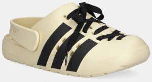 Šľapky adidas Adilette Clog 2.0 béžová farba, JR4026