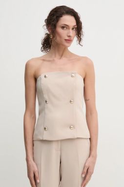 Top Marciano Guess BECKY béžová farba, jednofarebná, 5RGH10 7115A