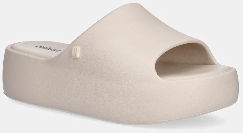 Šľapky Melissa MELISSA FREE PLATFORM SLIDE AD dámske, béžová farba, na platforme, M 35859.AS384