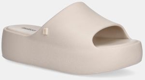 Šľapky Melissa MELISSA FREE PLATFORM SLIDE AD dámske, béžová farba, na platforme, M 35859.AS384