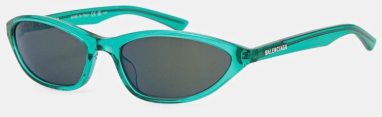Slnečné okuliare Balenciaga dámske, zelená farba, BB0402S