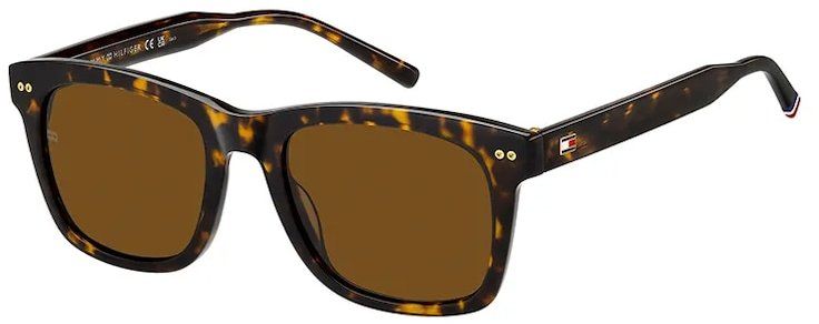 Okuliare Tommy Hilfiger pánske, čierna farba, TH 2184/S
