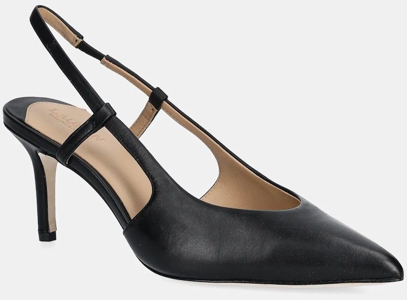 Kožené lodičky Lauren Ralph Lauren Khloe Slgbck čierna farba, 802961789001