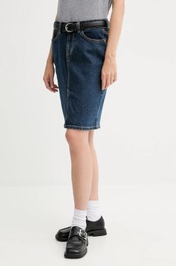Rifľová sukňa Levi's modrá farba, mini, puzdrová, 003Z6