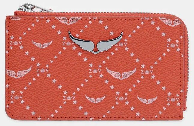 Peňaženka ZADIG&VOLTAIRE dámska, oranžová farba, LWSG03642