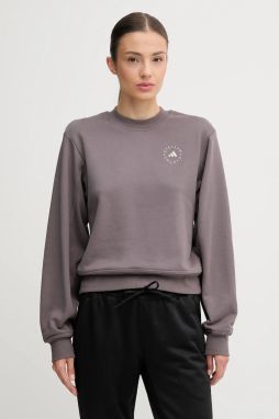 Tréningová mikina adidas by Stella McCartney šedá farba, jednofarebná, JW4692