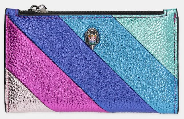 Kožená peňaženka Kurt Geiger London KENSINGTON modrá farba, 4704169109
