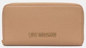Peňaženka Love Moschino dámska, béžová farba, JC5700PP1NLD0104