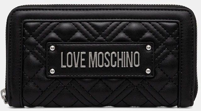 Peňaženka Love Moschino dámska, čierna farba, JC5600PP1NLA000B