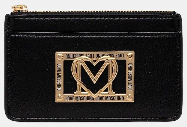 Peňaženka Love Moschino dámska, čierna farba, JC5606PP1NLI0000