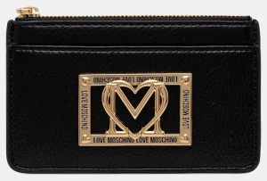 Peňaženka Love Moschino dámska, čierna farba, JC5606PP1NLI0000