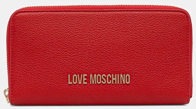 Peňaženka Love Moschino dámska, červená farba, JC5700PP1NLD0500