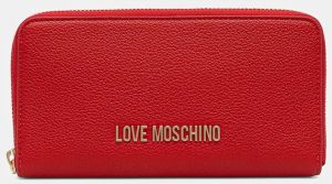 Peňaženka Love Moschino dámska, červená farba, JC5700PP1NLD0500