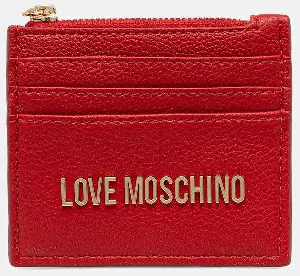 Peňaženka Love Moschino dámska, červená farba, JC5704PP1NLD0500