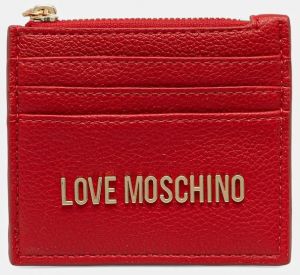 Peňaženka Love Moschino dámska, červená farba, JC5704PP1NLD0500