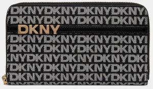Peňaženka Dkny dámska, čierna farba, R5215M28