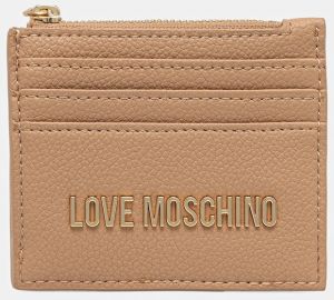 Peňaženka Love Moschino dámska, béžová farba, JC5704PP1NLD0104