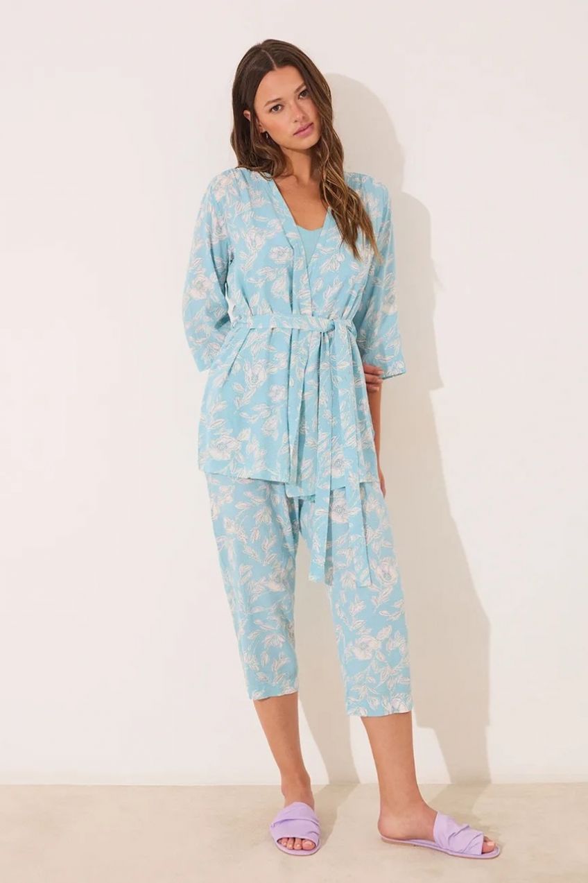 Pyžamo women'secret dámske, tyrkysová farba, 3592395