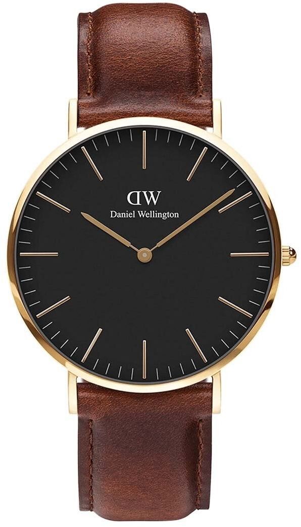Hodinky Daniel Wellington Classic 40 St Mawes pánske, hnedá farba