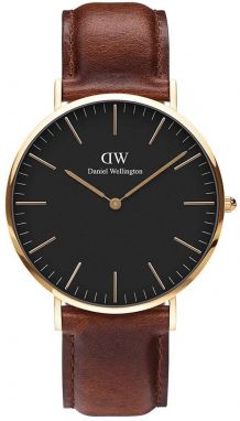 Hodinky Daniel Wellington Classic 40 St Mawes pánske, hnedá farba