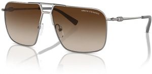Slnečné okuliare Armani Exchange pánske, strieborná farba, 0AX2050S