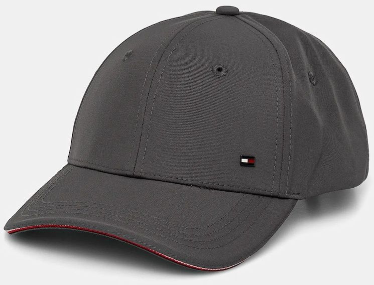 Šiltovka Tommy Hilfiger šedá farba, jednofarebná, AM0AM13336
