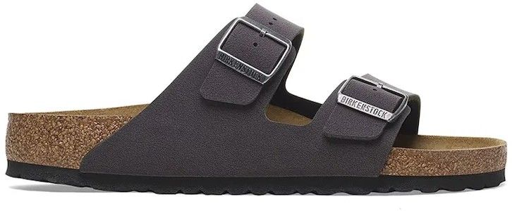 Šľapky Birkenstock Arizona Birkibuc dámske, sivá farba, 1029162