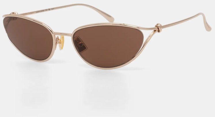 Slnečné okuliare Bottega Veneta dámske, zlatá farba, BV1330S