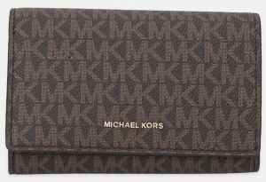 Peňaženka MICHAEL Michael Kors dámska, hnedá farba, 32T5GJ6D9B