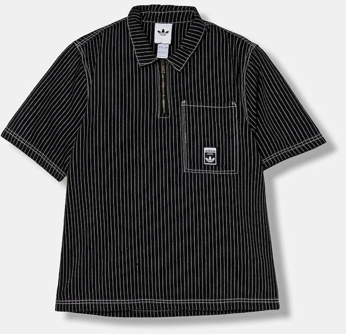 Bavlnené polo tričko adidas Originals Graphic Lo Sh čierna farba, vzorované, JW0171