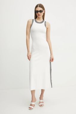 Šaty Patrizia Pepe béžová farba, maxi, áčkový strih, 2A2881 K253