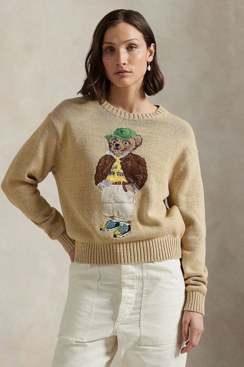 Bavlnený sveter Polo Ralph Lauren béžová farba, ľahký, 211972121