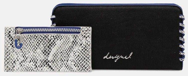 Peňaženka Desigual CAPSULE TINY ZIP FIO dámska, čierna farba, 25WAYP12