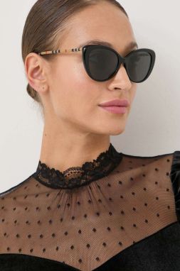 Slnečné okuliare Burberry dámske, čierna farba, 0BE4407
