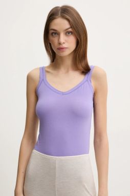 Top United Colors of Benetton fialová farba, 3ZQM1H291