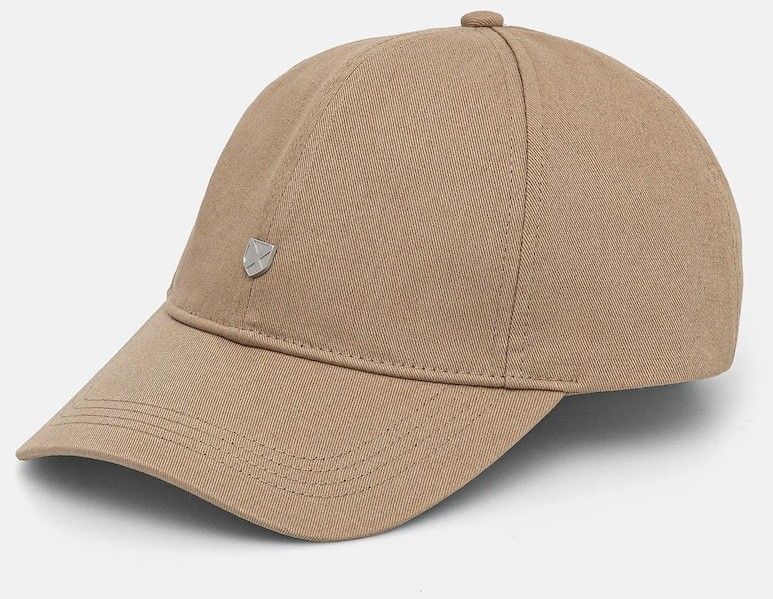 Bavlnená šiltovka Barbour Cascade Shield Cap béžová farba, jednofarebná, MHA0902