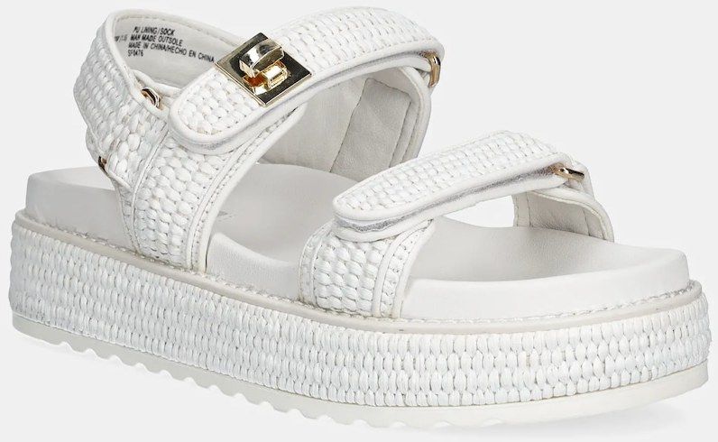 Sandále Steve Madden Bigmona dámske, biela farba, na platforme, SM11003034